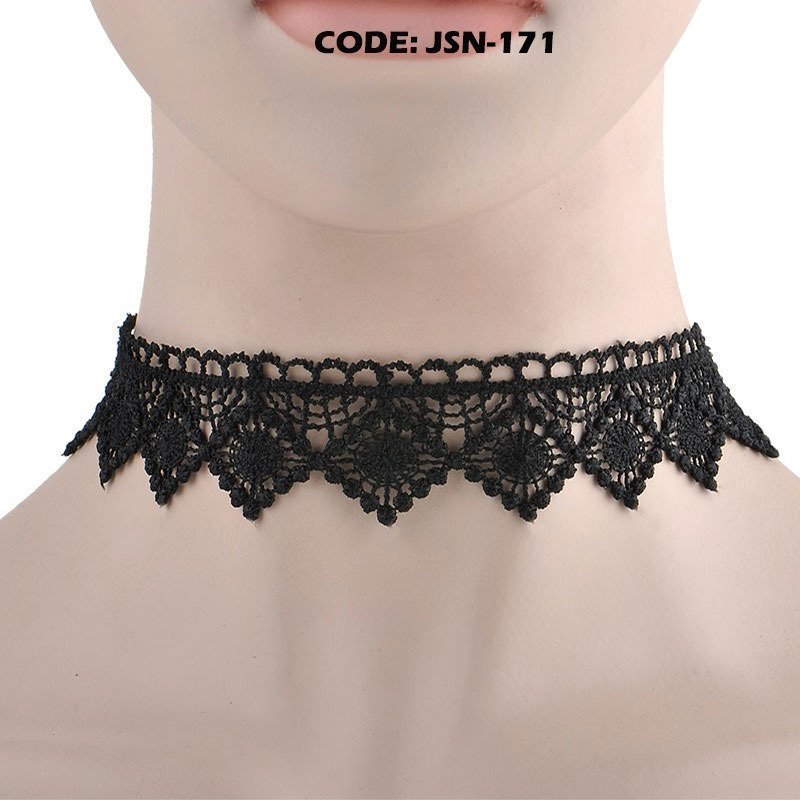 Necklace Choker 24 pcs Black Lace Cubic Zirconium  Gothic Tattoo Henna  Necklace  24 pcs  Dozen