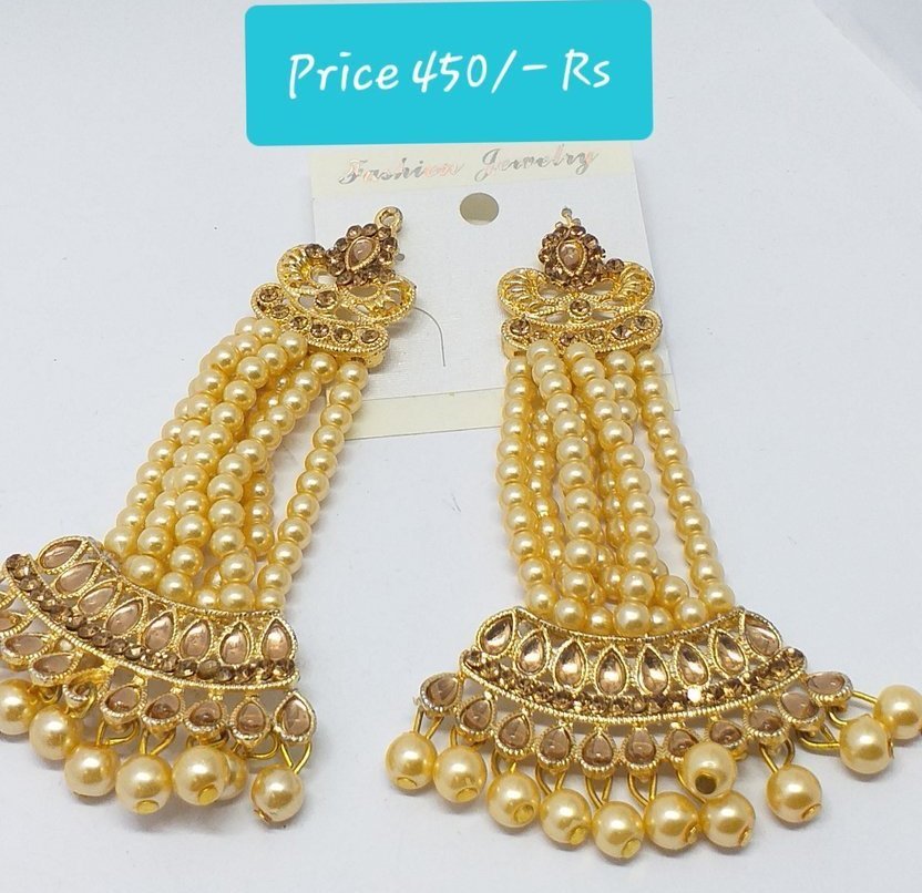 gold earrings for bride with price