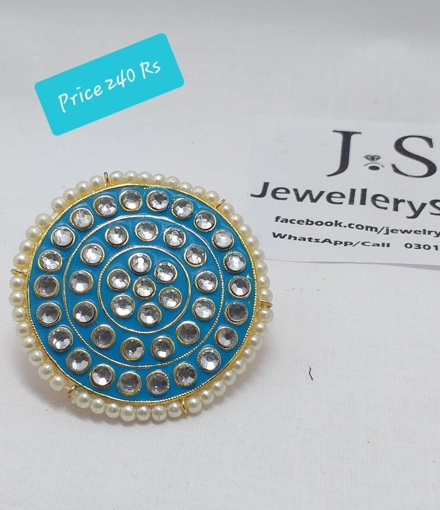 Big Size Kundan Rings