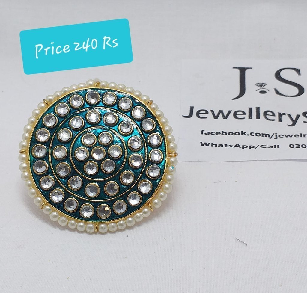 Big Size Kundan Rings