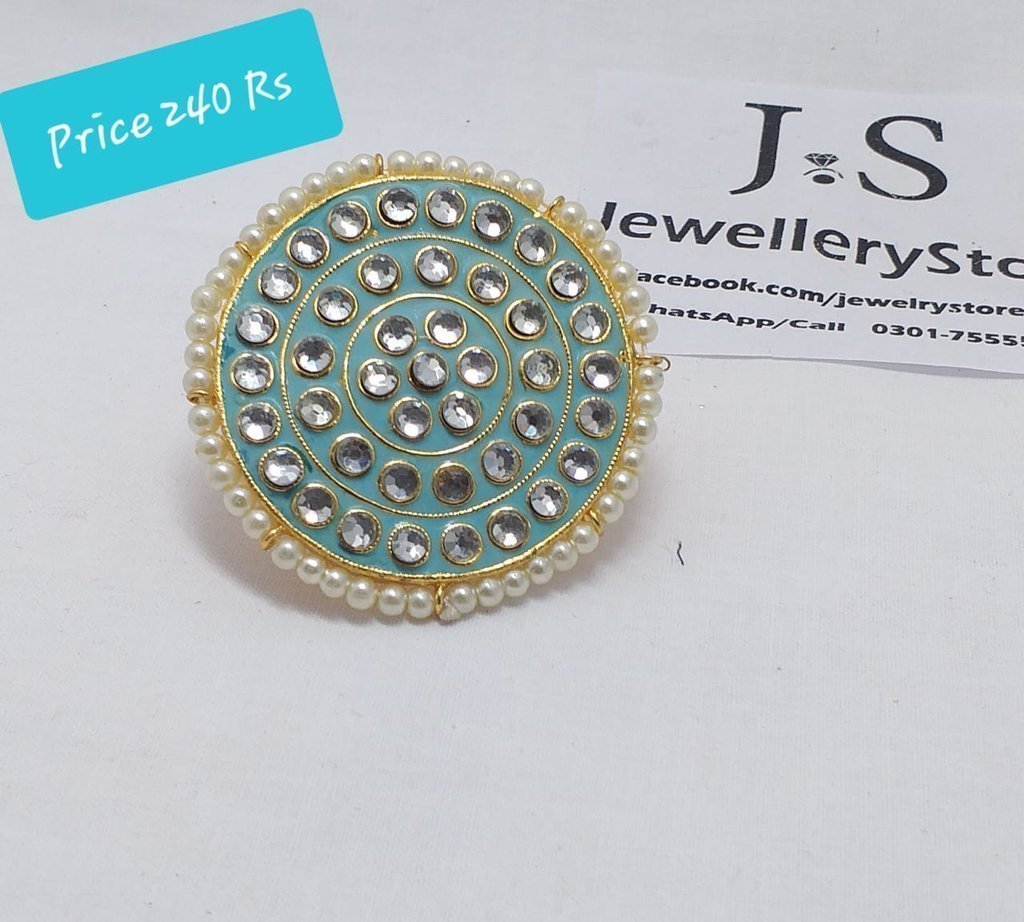 Big Size Kundan Rings