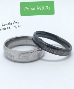 Silver And Dark Shaded Rings