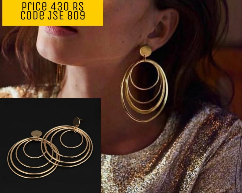 Circle Design Hoop Earring