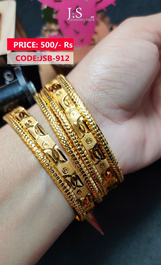 New Gold Bangle Designs for Women J.S Jewellery Store PK