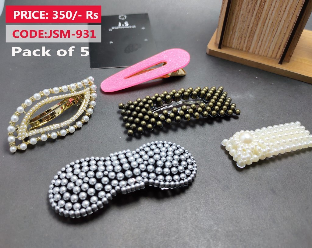 Multi Hair Clips Set Price in Pakistan –  Jewellery Store PK