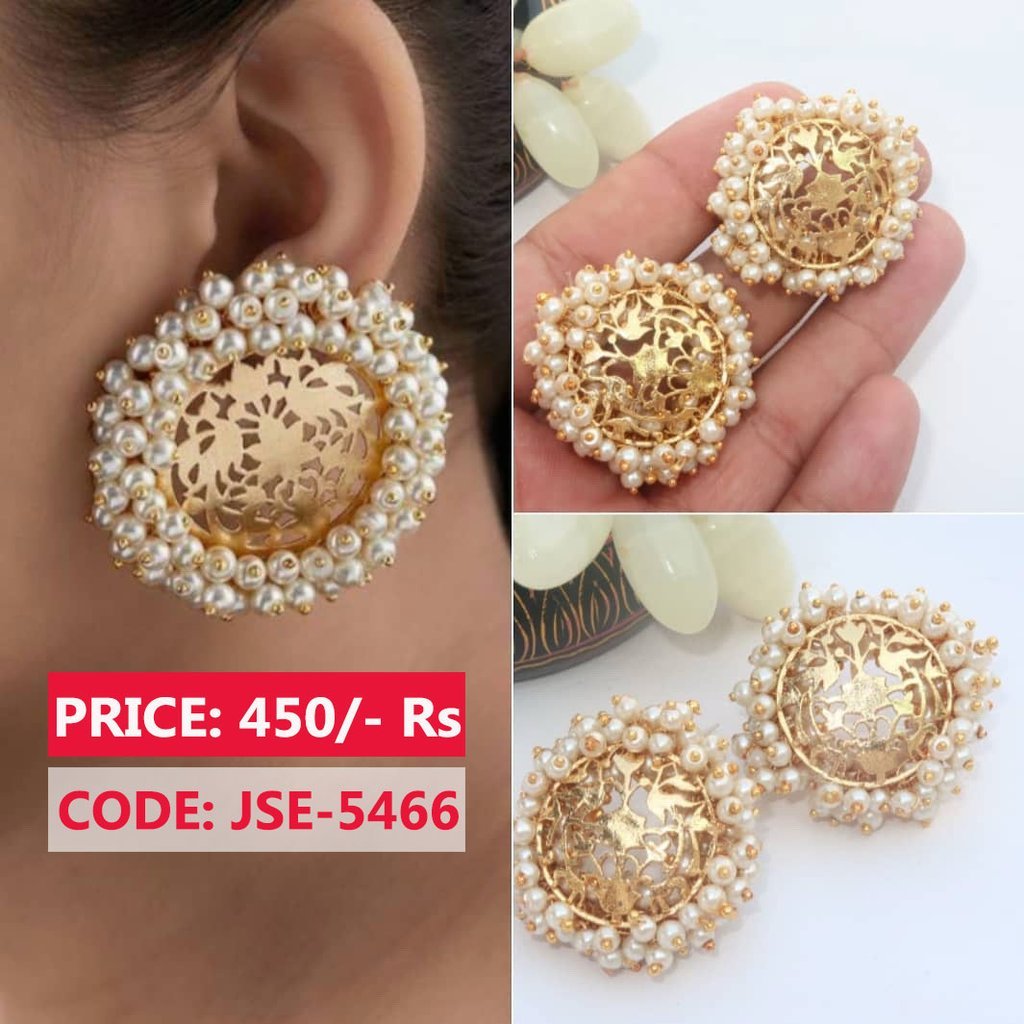 Trendy Fancy Pearls Studs Earrings Price in Pakistan J.S Jewellery