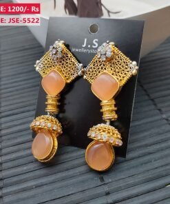 Egyptian Real Zricons Gold Plated Earrings