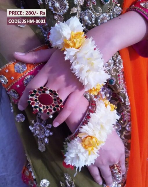 Hand Made Gajra Flower Kangan Bracelet J.S Jewellery Store PK