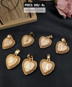 R Alphabet Pendant Necklace