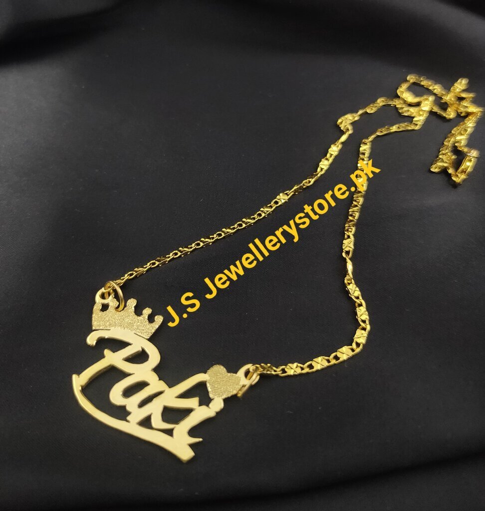 Customize Name Pendant Necklaces Price in Pakistan J.S Jewellery Store PK