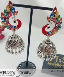Latest Indian Peacock Jhumka Earrings
