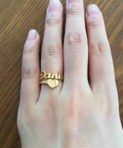 Custom Name Gold Plated Rings