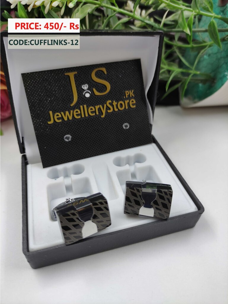 Branded Rectangle Shape Multi Shade Cufflink For Men Price in Pakistan