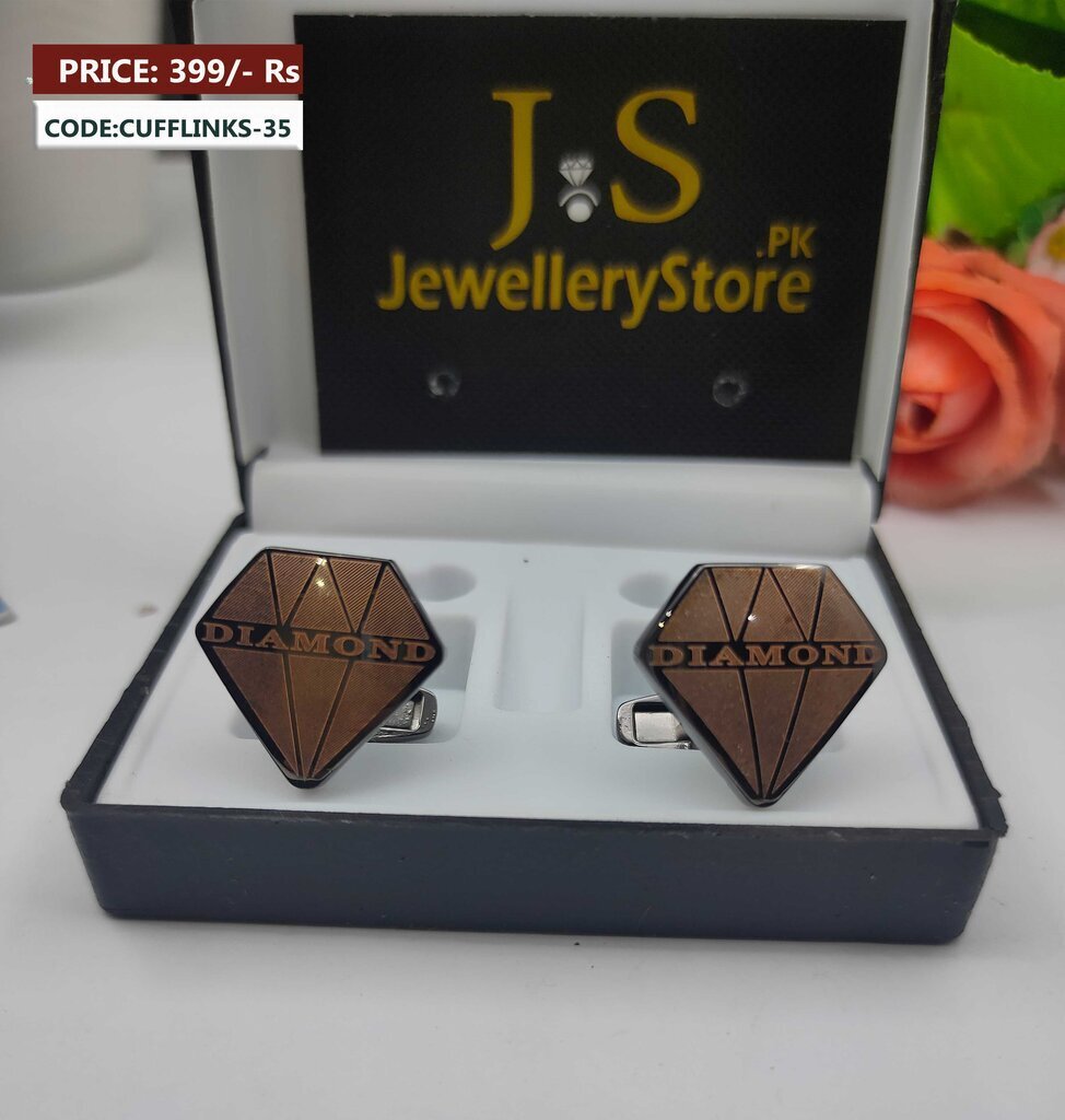 Branded Diamond Design Cufflinks Price in Pakistan J.S Jewellery Store PK