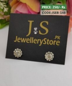 Branded Crystal Stud Earrings