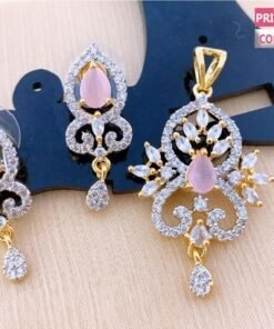 Golden 1 Karat Jewellery Pendant Set