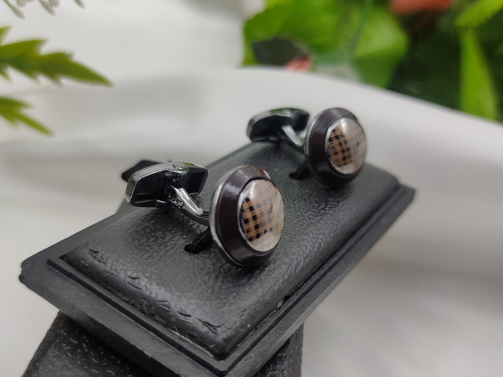 CHECK Branded Cufflinks Stud J.S Jewellery Store PK