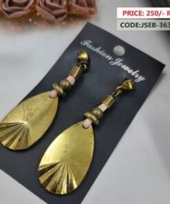 Branded Golden  Dangle Fashion Earrings