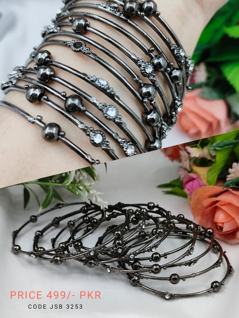 Black bangles discount