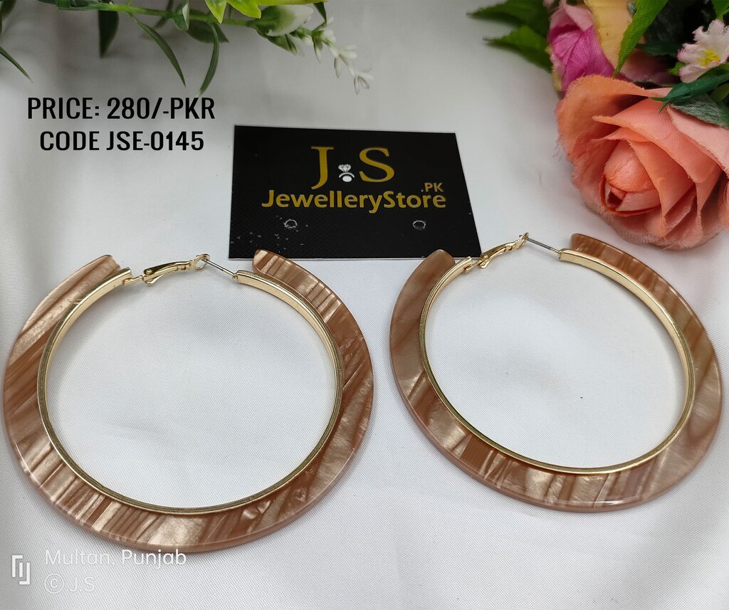Polki Hoop Mirror Earring Sku-564 E3 at Rs 439.00 | Star Earring, लड़कीओ की  कान की बाली - R-Chie Creations, Mumbai | ID: 2851153765991