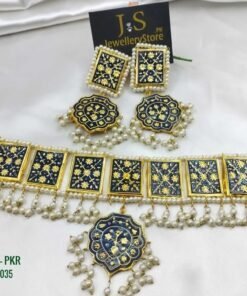 Traditional Meenakari Choker Necklace Set