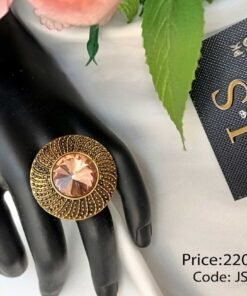 Oxidised Ring With Stone