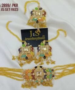 Fancy Bridal Choker Necklace Jewellery Set