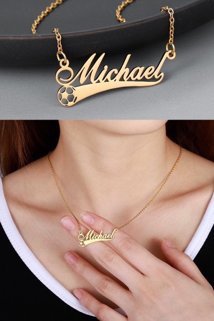 Custom Name Pendant Necklaces - J.S Jewellery Store PK
