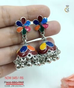 Colorful Designer Indian Jhumka