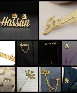 Customize Name Coat Pins