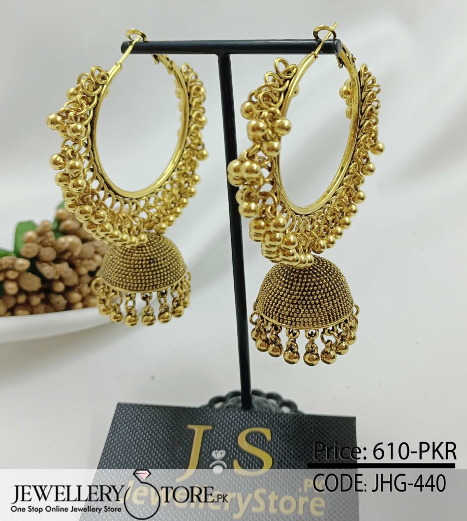 Classic Design Indian Bali Jhumka Price in Pakistan – J.S Jewellery ...