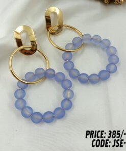 Trendy Beads Hoop Earrings