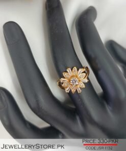 Sun Flower Engagement Rings For Women