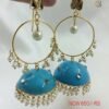 Meenakari jhumkas