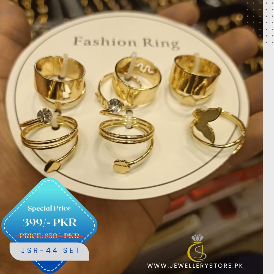 Gleaming 8 Rings of Set - J.S Jewellery Store PK