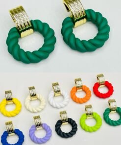 Branded Geometric Korean Hoop Fashion Earrings