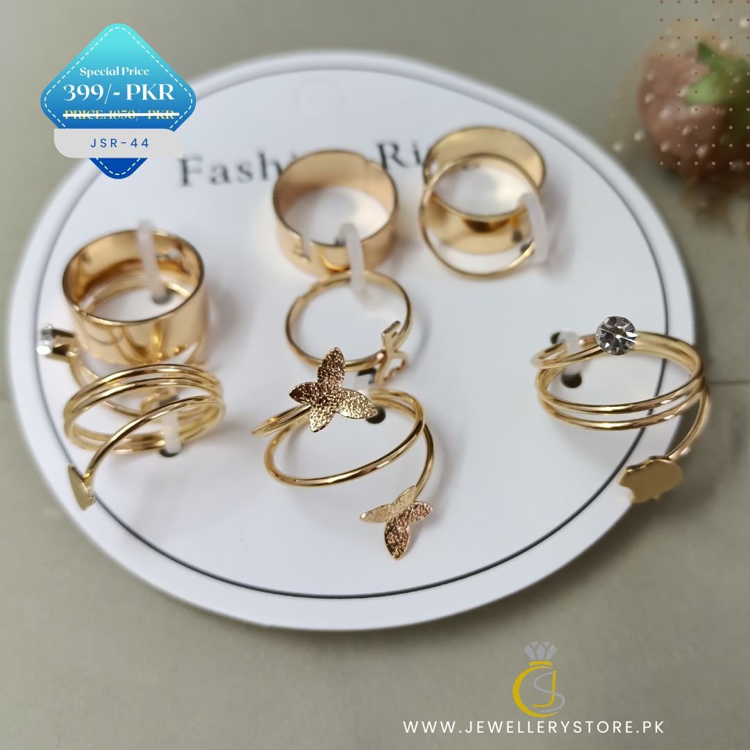 Gleaming 8 Rings of Set - J.S Jewellery Store PK