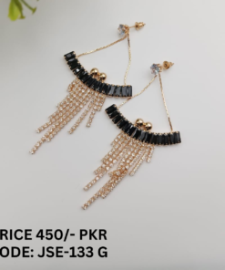 Designer Metallic Tassel Earrings