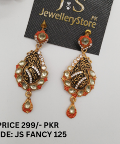 Fancy Rajhistani Ganpati Earrings