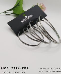 Branded 3 Pair Of Deal Hoop Earrings