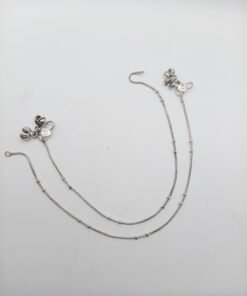 Silver Oxidized Anklets