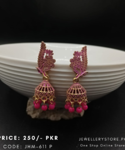 Multi Color Small Jhumki Earrings