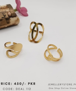 Stylish Stainless Steel Rings – Pack of 3 (Only Rs. 450)
