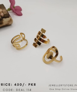 Stylish Stainless Steel Rings – Pack of 3 (Only Rs. 450)