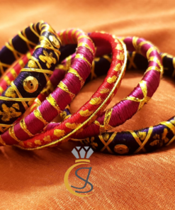 Trendy Hand Made Multi Color Bangles Set