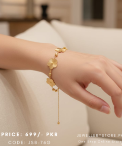 Stainless Steel Chain Bracelet In Flower Shape