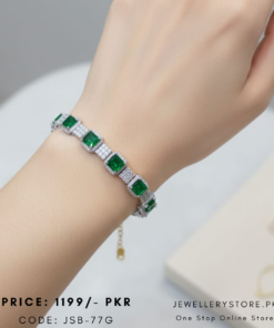 Stainless Steel Bracelet With Zircon Stone