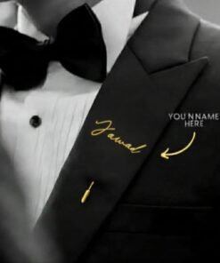 Gold Plated Signature Style Customized Name Lapal Pin With Color Guarantee