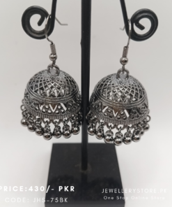 Heavy Oxidized Silver Jhumkas