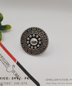 Elegant Indian Oxidized Silver Ring